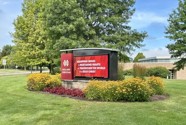 Mission statement displayed on HC sign