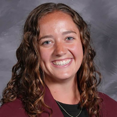 Katherine Lamer smiling at the camera